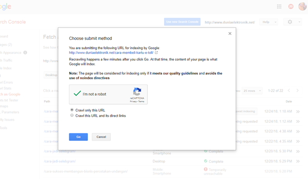Cara Menggunakan Search Console