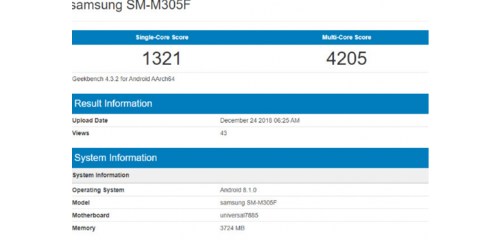 Spesifikasi Samsung Galaxy M