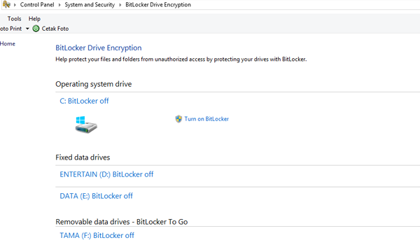 Cara memberi pasword USB