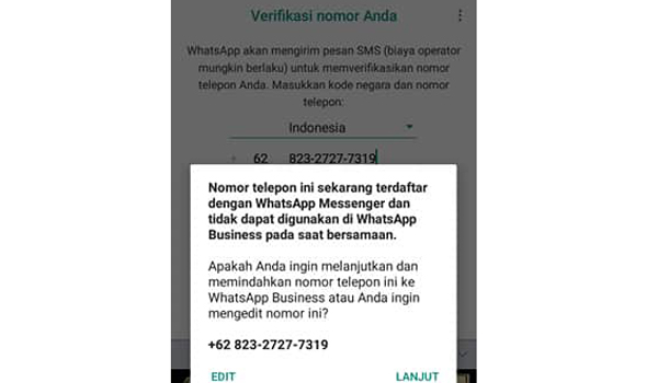 Merubah WhatsApp Biasa Menjadi WhatsApp Bisnis