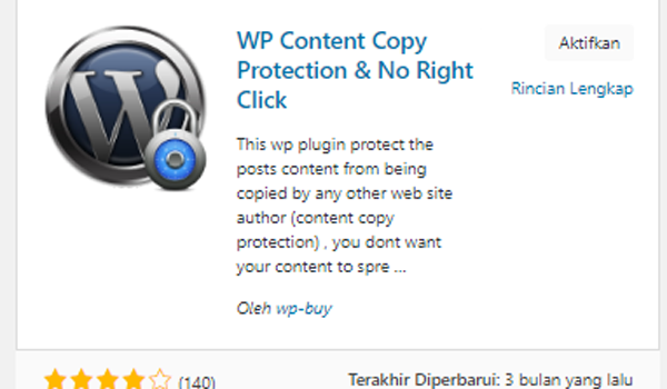 Cara Agar Blog WordPress Tidak Bisa di Copy Paste