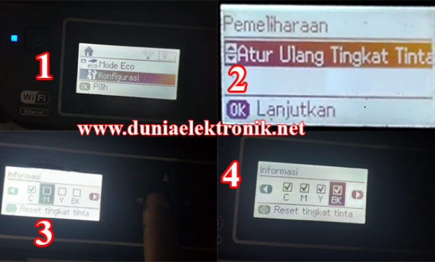 Cara Reset Level Tinta Epson L565