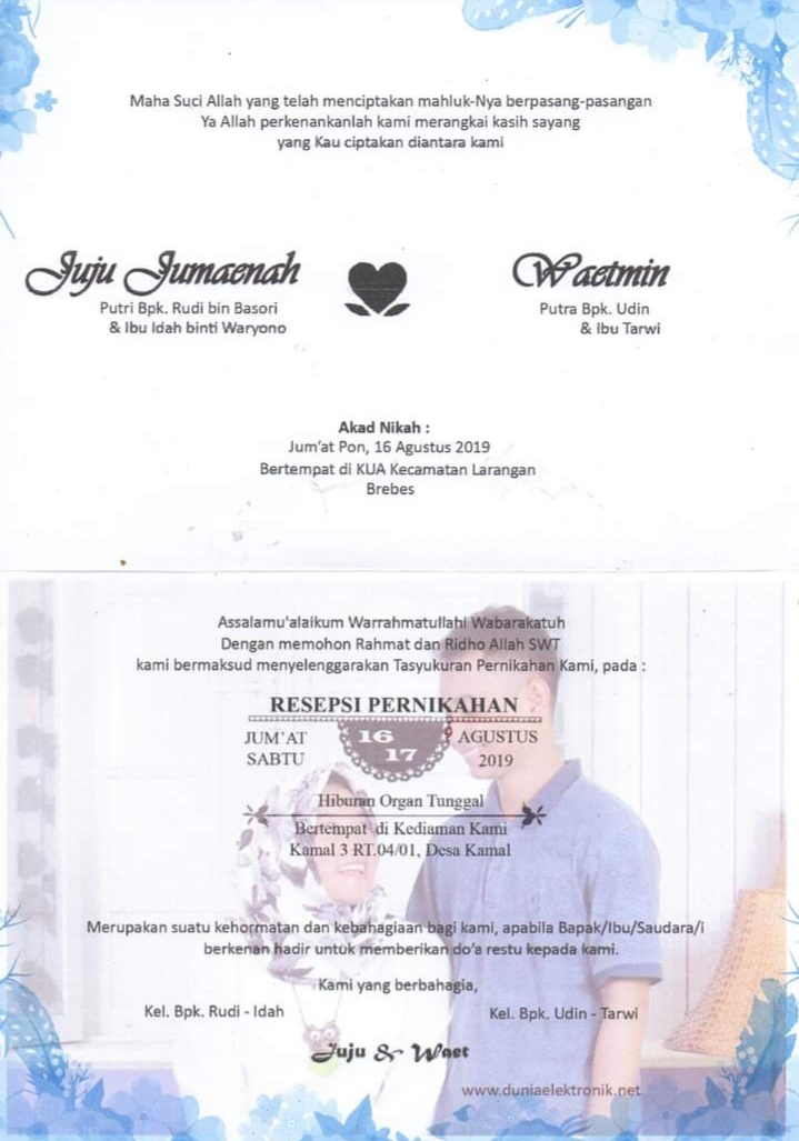 Pesan undangan online brebes